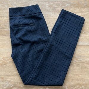Loft navy Julie skinny cropped pants